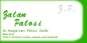 zalan palosi business card