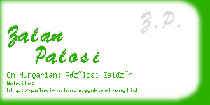 zalan palosi business card